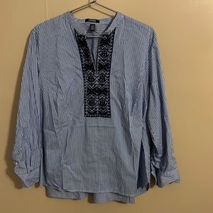 Chaps embroidered blouse